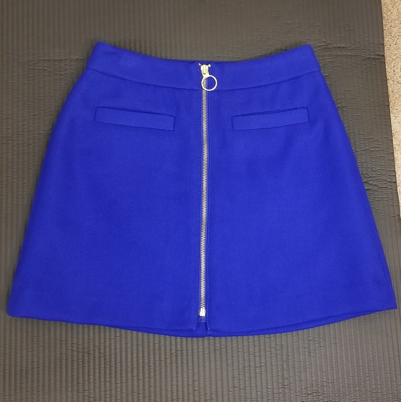 Express Dresses & Skirts - Express Blue A-Line Miniskirt